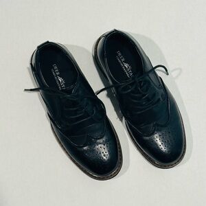 🌿 Deer Stags Boys Oxford Lace Up Shoes
